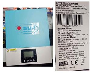 2000VA/1600w 12v Hybrid Pure Sinewave Inverter/UPS, New with warranty and FREE DELIVERY
