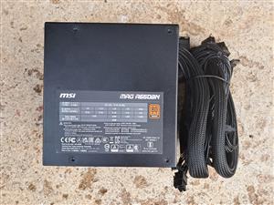 MSI MAG A650BN 650W 80 Plus Bronze Non-Modular Black Desktop Power Supply 