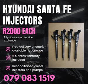 HYUNDAI SANTA FE INJECTORS FOR SALE WITH WARRANTY 