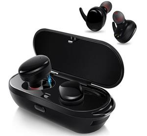 Hands Free Wireless Bluetooth 5.0 TWS4 Sport Headphones - Black