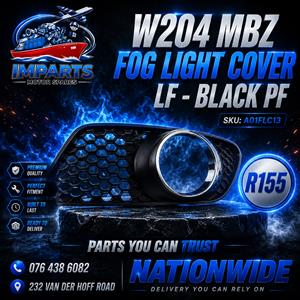 W204 MBZ FOG LIGHT COVER LF - BLACK PF