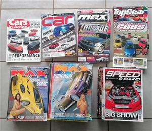 Various Performance car magazines.