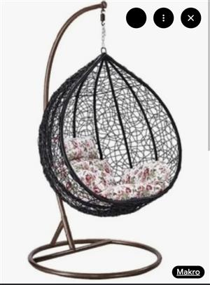 Premium Rattan Hanging Egg Chair with Stand