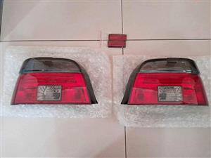 BMW E39 BRAND NEW SEMI SMOKED TAILIGHTS SET FOR SALE