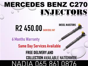 MERCEDES C270 DIESEL INJECTORS FOR SALE 