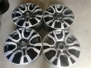 18" Ford Ranger Wildtrack  original mags set