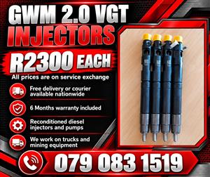GWM 2.0 VGT INJECTORS FOR SALE WITH WARRANTY 