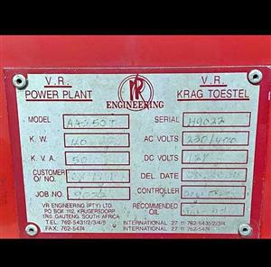 60 KW GENERATOR FOR SALE