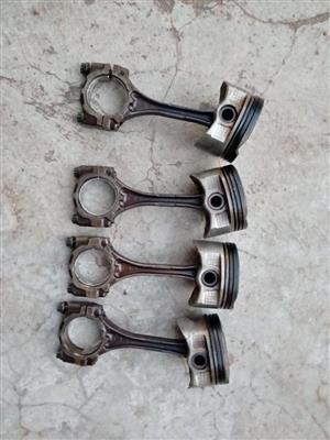 Toyota Yaris 2NZ-FE X4 Pistons & Conrods