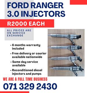 FORD RANGER 3.0 INJECTORS FOR SALE WITH WARRANTY INCLUDED IN 
