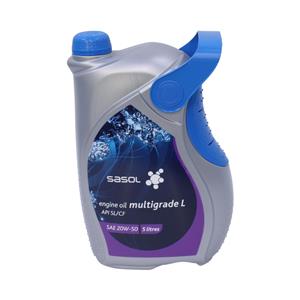 Sasol Multigrade Engine Oil 20W50 API SL/CF - 5 Litre