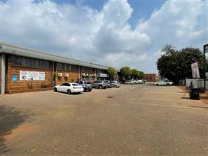 Corner unit: Edward Street: factory/warehouse to let in Hennopspark, Centurion, with main road visibility!