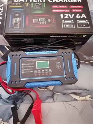 Charger,, 12V 6A intelligent puls repair battery charger