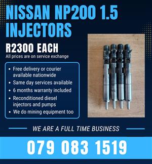 NISSAN NP200 1.5 INJECTORS FOR SALE WITH WARRANTY INCLUDED 