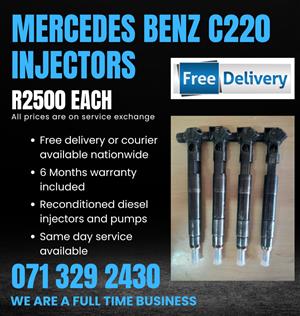 MERCEDES BENZ C220 INJECTORS FOR SALE WITH WARRANTY 
