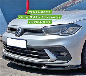 Polo 9 Tsi ,Gti,Life Gloss black front spoiler