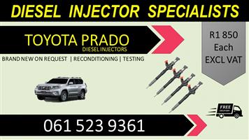 PRADO TOYOTA DIESEL INJECTORS FOR SALE OR TO RECON