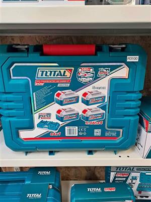 Brand New Total Tools Lithium-Ion Battery and Charger Kit