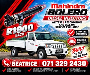 MAHINDRA BOLERO INJECTORS FOR SALE WITH WARRANTY 