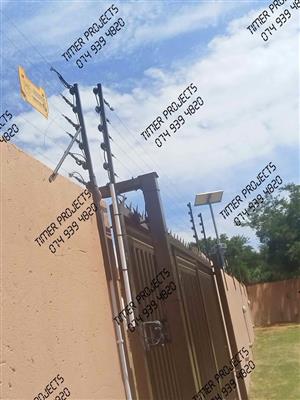 Electric fence  Garage motors
