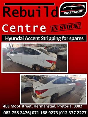 Hyundai Accent stripping for spares.