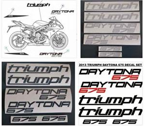 2013 Triumph Daytona 675 motorcycle stickers decals kits