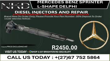 Mercedes Benz Sprinter L-Shape Delphi Diesel Injectors on Recondition