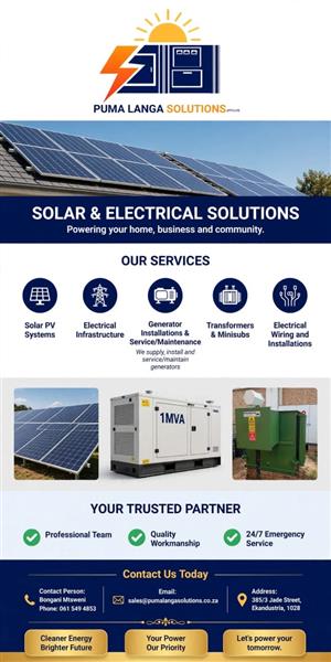 Solar PV installations and electrical solutions 