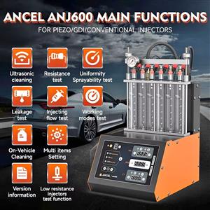 ANCEL ANJ 600 FUEL INJECTOR TESTER AND CLEANER