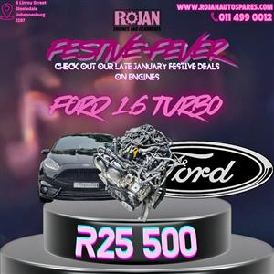 FORD 1.6 TURBO ENGINE ON SPECIAL AT ROJAN ENGINES AND GEARBOXES