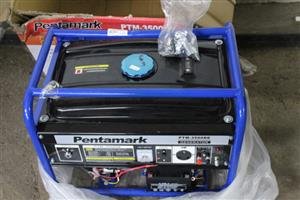 PENTAMARK PTM-3500DE PETROL GENERATOR WITH 2 KEYS AND PLUG IN BOX (S067609A)
