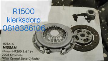 Nissan NP 200 16i clutchplate,pressureplate,thrustbearing.