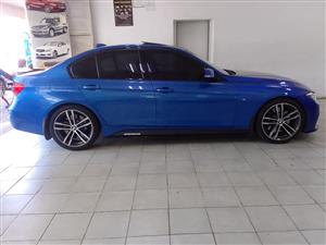 2014 BMW 3SERIES 330D AUTOMATIC BLUE LEATHER INTERIOR SUNROOF SERVICE HISTORY,  REVERSE SENSORS