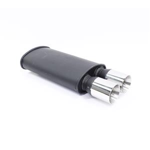 1X Twin 76mm Bolt Type 1 Sport Design Exhaust backbox