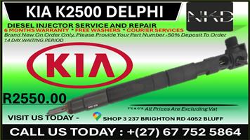 Kia K2500 Delphi Diesel Injectors on Recondition