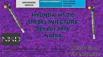 HYUNDAI H1 2,5 DIESEL INJECTORS FOR SALE-RECONDITIONED AND NEW
