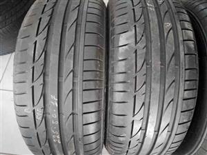 4 X 225/50/17 Bridgestone Runflat tyres