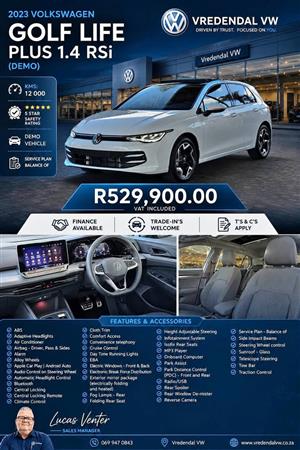 2023 VOLKSWAGEN GOLF LIFE PLUS 1.4 TSI (Demo) 