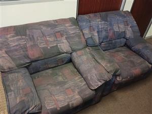 2 X 1 SEATER COUCHES 