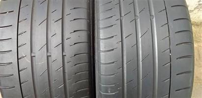 2 X 275/40/18 Continental SSR runflats tyres