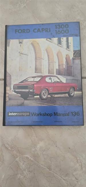 Ford Capri 1300 1600 From 1969 Workshop Manual 136