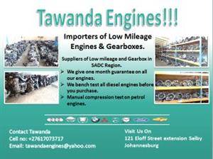 ENGINES AND GEARBOXES FOR SALE