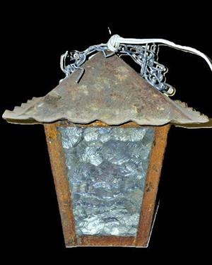 Vintage Hanging Lantern + Bulb