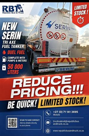 New Serin Tri Axle Fuel Tanker