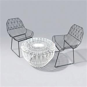 3-Piece Wire Outdoor Patio Bistro Set