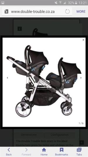 double trouble twin pram