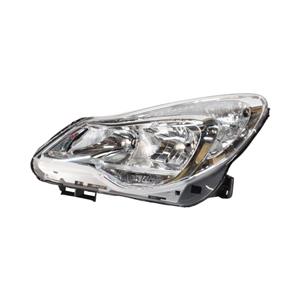 Replacement Headlight for Opel Corsa 2011-2015 Chrome w/socket (LHS)