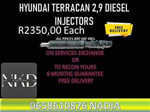 Hyundai Terracan 2.9 diesel injectors for sale