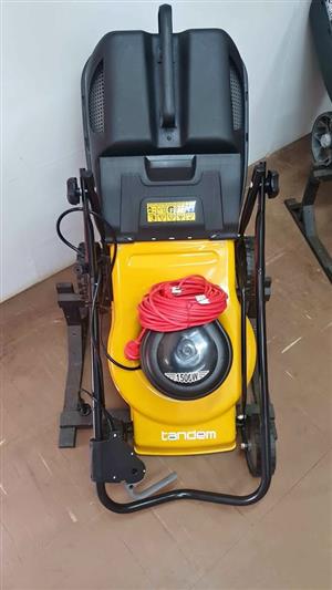 Electric tandem Lawnmower.  GARDEN MARKET PLACE.  1 Gardens Road, HILLCREST.  Corner if inanda road.
