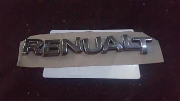Renault lettering emblem/badge.